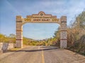 Exit Welcome sign, as seen when leaving Ixcateopan de Cuauhtemoc, Guerrero. An historic Aztec city, Travel in Mexico