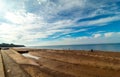 Exmouth Beach at low tide in the morning Royalty Free Stock Photo