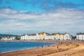 Exmouth beach in summer, Devon UK