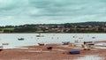 Exmouth marina bay beach in summer, Devon, UK September 3 2021 Royalty Free Stock Photo