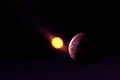 Exoplanet in deep space.Elements of this image were furnished by NASA Royalty Free Stock Photo