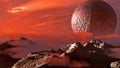 Exoplanet fantastic landscape