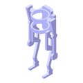 Exoskeleton icon isometric vector. Robot suit