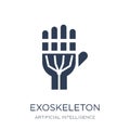 Exoskeleton icon. Trendy flat vector Exoskeleton icon on white b