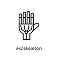 Exoskeleton icon. Trendy modern flat linear vector Exoskeleton i