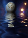 Exosolar Planets Rise over still waters
