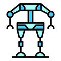 Exosuit icon vector flat