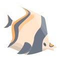 Exotic aquarium fish icon, isometric style Royalty Free Stock Photo