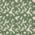 Exotic banana foliage pattern. Background of the tropics with green plants. Vector Hawaiian natural tropical background.