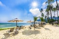 Exotic beach Loh Samah Bay at Ko Phi Phi Lee island, Krabi, Andaman Sea, Thailand Royalty Free Stock Photo