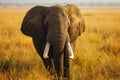 Exotic Beautiful elephant wildlife. Generate Ai Royalty Free Stock Photo