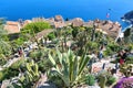 Exotic cactus garden in Eze, France Royalty Free Stock Photo