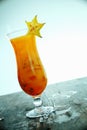 Exotic carambola cocktail