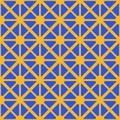 Bold seamless geometric pattern with rhombuses and points in chinese or arabic style
