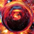 Exotic deep space formation abstract