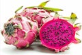 Exotic dragon fruit isolated on white background for high quality advertising and design Royalty Free Stock Photo