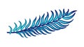 Exotic Feather: Natural Beauty and Delicate Design, vector design Generative AI Royalty Free Stock Photo