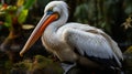 Exotic Flora And Fauna: Captivating Pelican In Brazilian Zoo