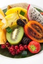 Exotic Fruit Dish Royalty Free Stock Photo