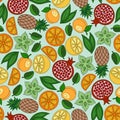 Exotic fruits. Background