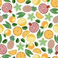 Exotic fruits. Background