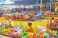 Exotic fruits in Damnoen Saduak floating market, Thailand