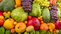 Exotic fruits display