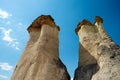 The exotic geography of Cappadocia, Goreme, Turkey.