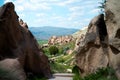 The exotic geography of Cappadocia, Goreme, Turkey.