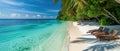 Exotic Getaway To A Lush, Sunkissed Tropical Island Paradise For Relaxation Royalty Free Stock Photo