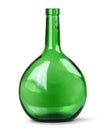 Exotic green glass bottle Royalty Free Stock Photo