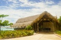 Exotic hut over the sea Royalty Free Stock Photo