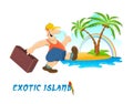 Exotic island poster