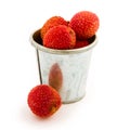 Exotic lychee fruit Royalty Free Stock Photo