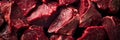Exotic meat cuts like kangaroo and ostrich, detailed textures