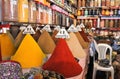 Exotic and mediteran Spices in a souk of Morocco Royalty Free Stock Photo