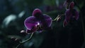 Exotic moth orchid blossom in nature tranquil elegance and beauty generated by AI