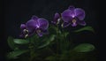 Exotic moth orchid blossom in nature tranquil elegance and beauty generated by AI