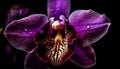 Exotic moth orchid blossom in tropical elegance generated by AI