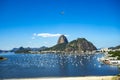 Exotic mountains. Famous mountains. Mountain of the Sugar Loaf in Rio de Janeiro, Brazil