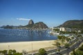 Exotic mountains. Famous mountains. Mountain of the Sugar Loaf in Rio de Janeiro, Brazil