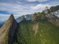 Exotic Mountains. Wonderful Mountains. Mountain Finger of God, the city of Teresopolis, State of Rio de Janeiro, Brazil.