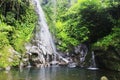 Exotic natural panorama called Carang Waterfall Royalty Free Stock Photo