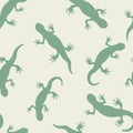 Exotic pattern with lizzards. Repeating seamless background. A sample of a natural pattern for printing or decorative design in a Royalty Free Stock Photo