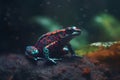 Exotic poisonous animal frog from tropical Amazon rain forest. Neural network AI generated