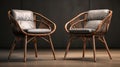 Exotic Realism: Rattan Chairs With Primitivist And Precisionist Lines