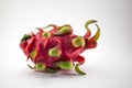 Exotic ripe pink Pitaya or Dragon fruit on white background Royalty Free Stock Photo