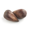 Exotic Salak Palm Fruit on White Background