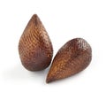 Exotic Salak Palm Fruit on White Background