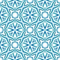 Exotic seamless pattern. Blue stunning